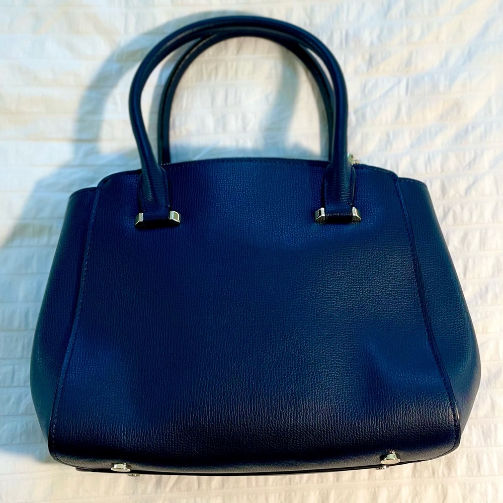 Kate Spade Sydney Small Double-Zip Blazer Blue Satchel Bag - Picture 6 of 16